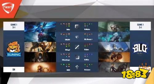 虎牙独播NEST：中单阿克尚欢乐单带，SN击败BLG豪取四连胜