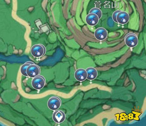 原神鹤观岛特产幽灯蕈分布位置一览 幽灯蕈采集路线推荐