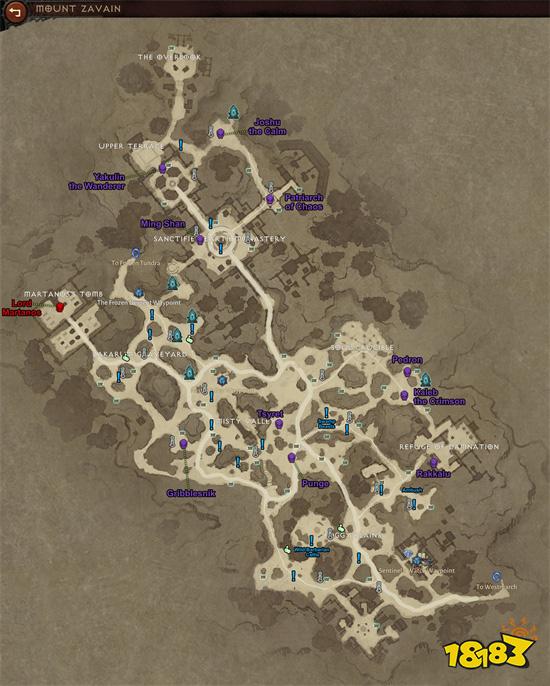 暗黑破坏神不朽全地图精英奇遇遗迹位置大全