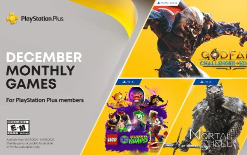 12月美服PS+会免正式公布：神陨、乐高DC反派等