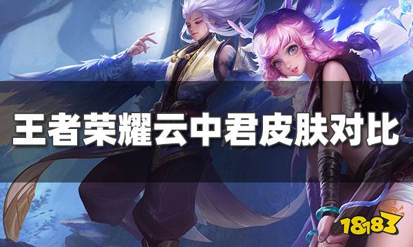 王者荣耀云中君皮肤对比