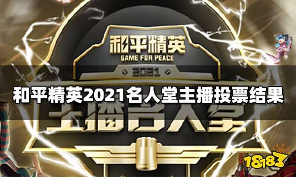 和平精英2021名人堂主播投票结果十大主播名单出炉