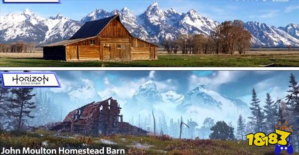 《地平线:零之黎明》游戏场景对比现实 末世景色荒凉