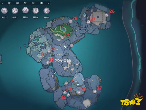 原神蛇岐之地键纹位置一览 蛇岐之地键纹高清分布图