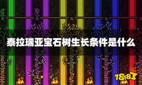 泰拉瑞亚宝石树生长条件是什么 宝石树生长条件介绍