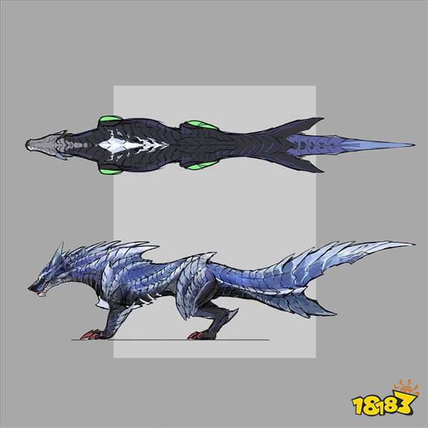 《怪物猎人:崛起》曙光DLC设定图 爵银龙、冰狼龙