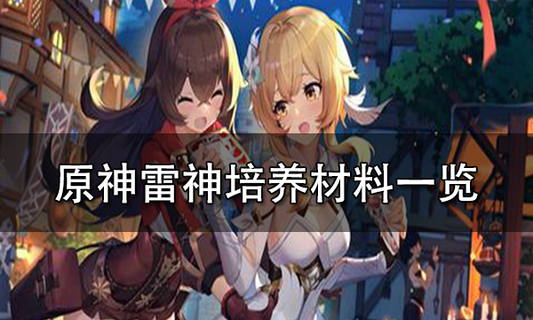 原神雷神培养材料一览 雷神培养到满级需要多少材料