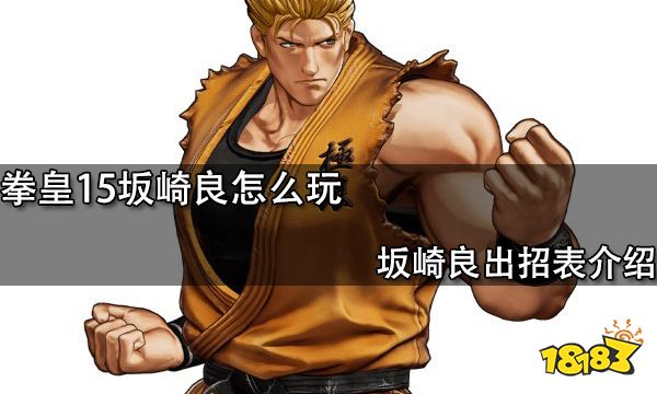拳皇15坂崎良怎么玩 坂崎良出招表介绍