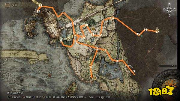 艾尔登法环跑图攻略分享 初期无战斗物品如何收集