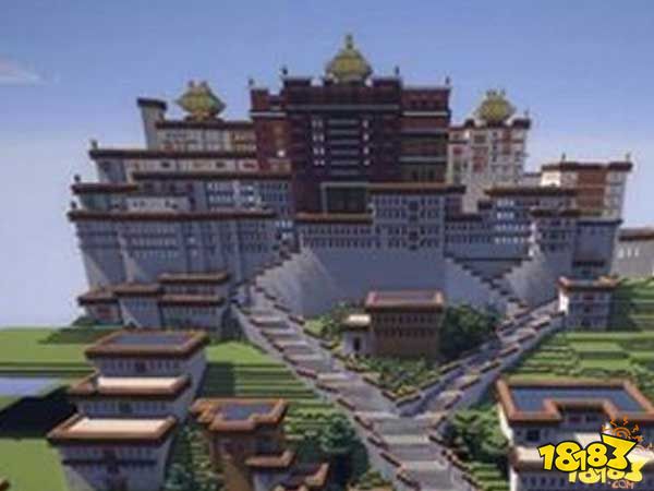 我的世界中的神圣宗教信仰 布达拉宫建筑观赏