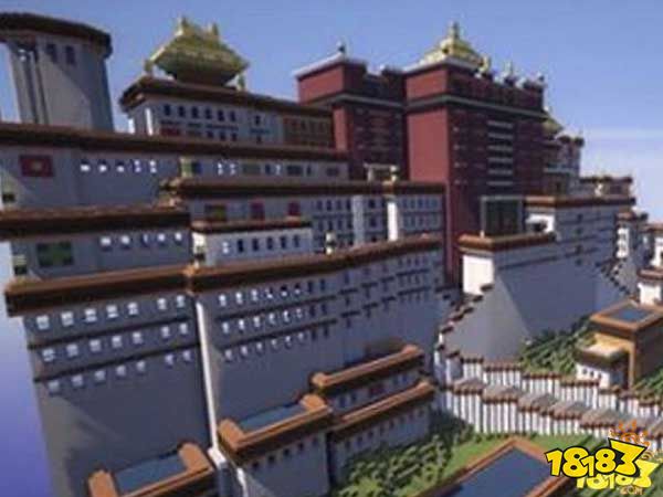我的世界中的神圣宗教信仰 布达拉宫建筑观赏