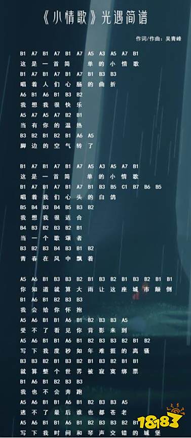 光遇琴谱大全 热门音乐数字版简谱汇总