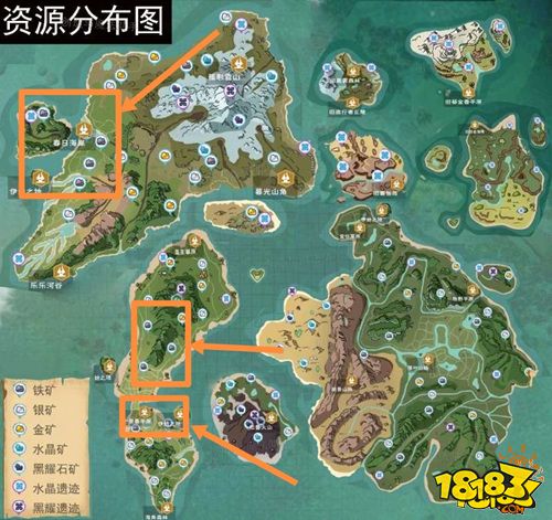 創造與魔法鐵礦分布圖解 快速采集攻略