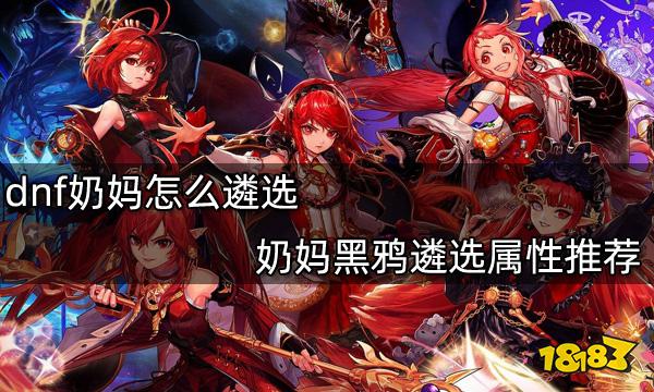 dnf奶妈怎么遴选 奶妈黑鸦遴选属性推荐