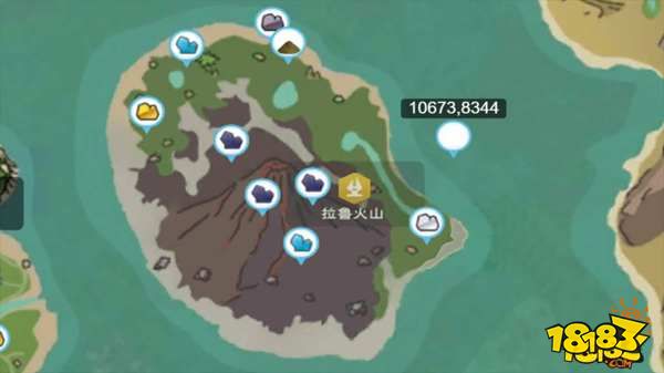 創(chuàng)造與魔法拉魯火山地圖資源分布解析