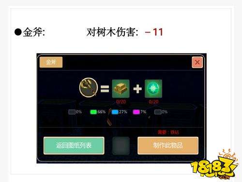 创造与魔法金制武器制作及附魔攻略 金制武器打造方法