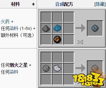 我的世界烟火之星作用 烟火之星制作解析攻略