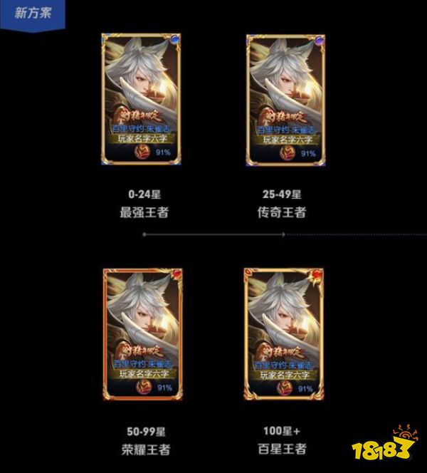 王者荣耀最强王者分几个段位