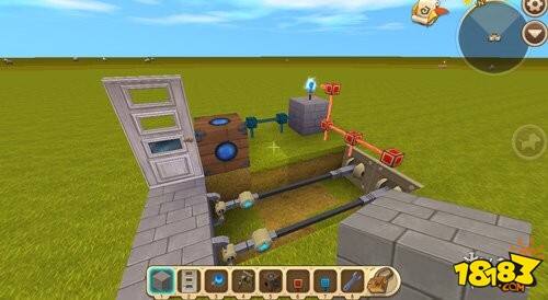 迷你世界开门陷阱做法 开门陷阱制作方法