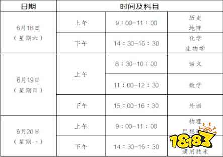 重庆第二学期普通高中学业水平合格性考试时间安排