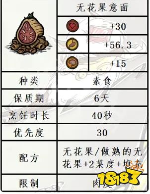 饥荒无花果食谱有哪些 无花果食谱大全