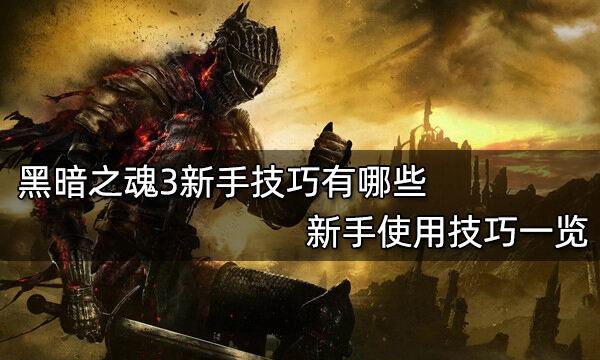 黑暗之魂3新手技巧有哪些 新手使用技巧一览