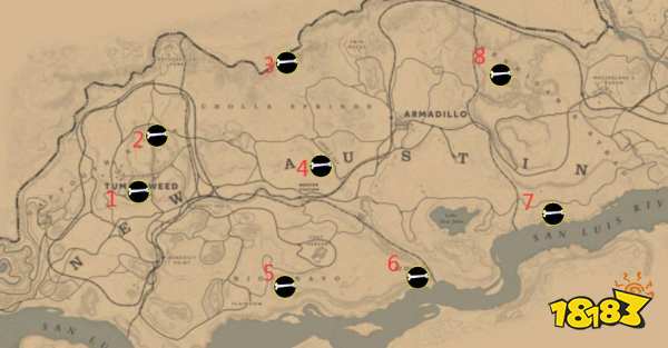 荒野大镖客2恐龙化石具体位置在哪 恐龙化石具体位置一览