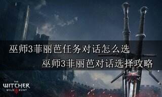 巫师3菲丽芭任务对话怎么选择 巫师3菲丽芭对话选择攻略