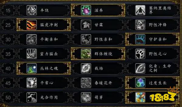 魔兽世界奶德天赋怎么点 奶德天赋加点推荐