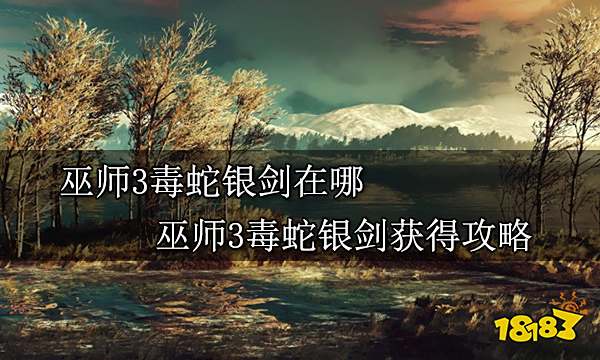 巫师3毒蛇银剑在哪 巫师3毒蛇银剑获得攻略