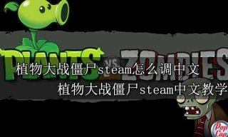 植物大战僵尸steam怎么调中文 steam设置中文教学