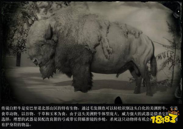 荒野大鏢客2傳說動物圖鑒 傳說動物打法大全