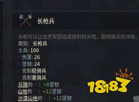 十字军之王3长枪兵有哪些特性 长枪兵特性介绍