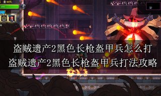 盗贼遗产2黑色长枪盔甲兵怎么打 盗贼遗产2黑色长枪盔甲兵打法攻略