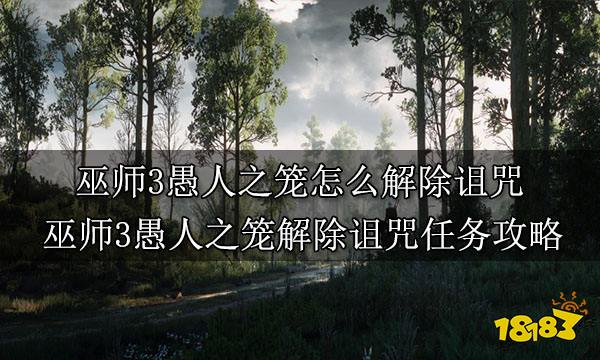 巫师3愚人之笼怎么解除诅咒 巫师3愚人之笼解除诅咒任务攻略