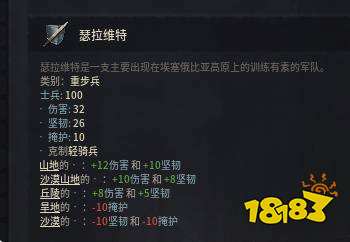 十字军之王3萨赫勒骑手有哪些特性 萨赫勒骑手特性介绍