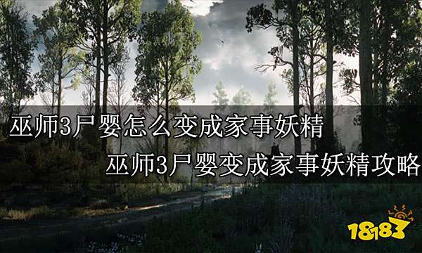 巫师3尸婴怎么变成家事妖精 巫师3尸婴变成家事妖精攻略