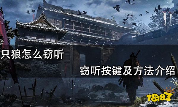 只狼怎么窃听 窃听按键及方法介绍