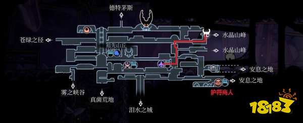 空洞骑士水晶山峰地图商人在哪 水晶山峰地图商人位置介绍