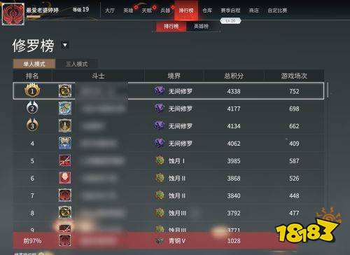 永劫无间英雄榜积分怎么算 永劫无间英雄榜头积分计算规则