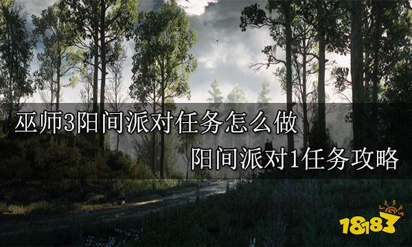 巫师3阳间派对任务怎么做 阳间派对1任务攻略