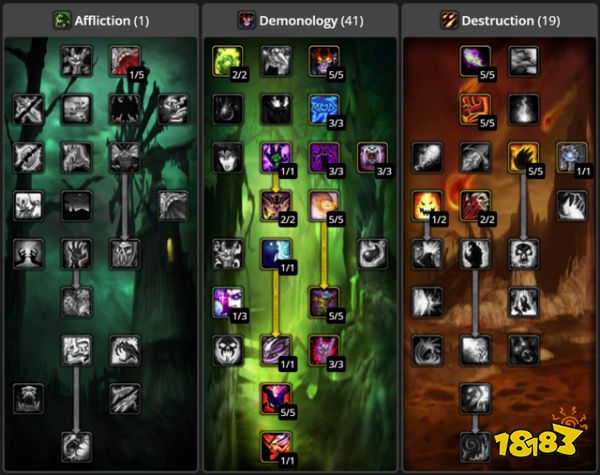 魔兽世界tbc术士练级天赋是什么 tbc术士练级天赋加点推荐