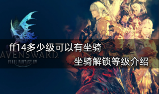 ff14多少级可以有坐骑 坐骑解锁等级介绍