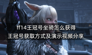 ff14王冠号坐骑怎么获得 王冠号获取方式及演示视频分享