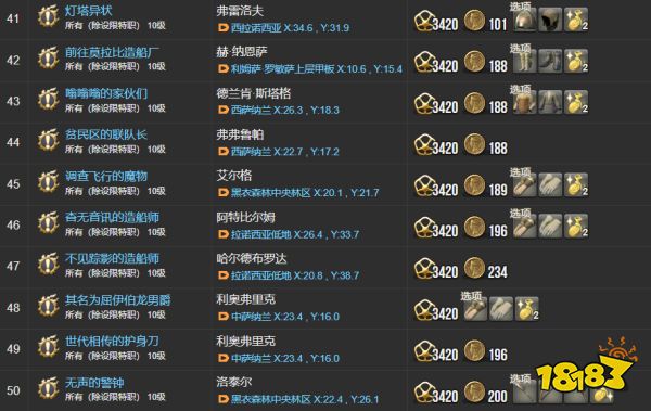 ff14主线任务列表2.0 重生之境全215个主线任务汇总