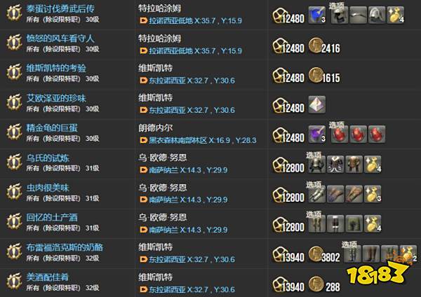 ff14主线任务列表2.0 重生之境全215个主线任务汇总