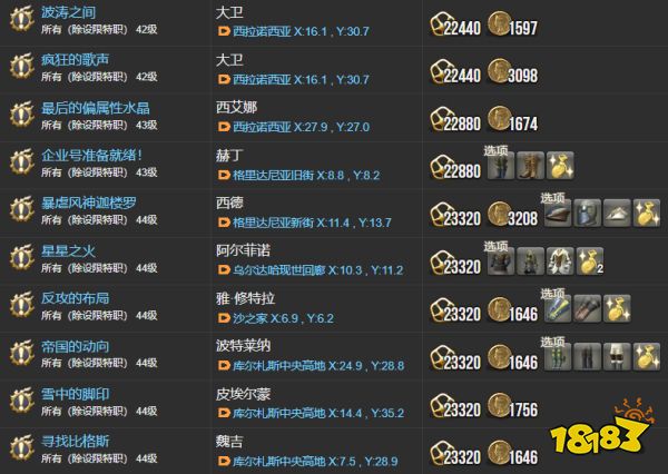 ff14主线任务列表2.0 重生之境全215个主线任务汇总