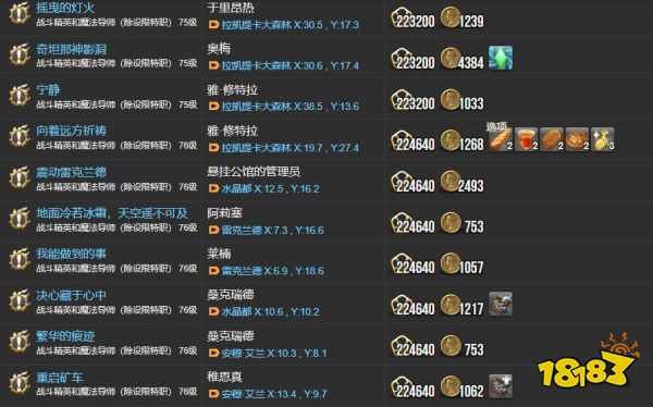 ff14主線任務列表5.0 暗影之逆焰全106個主線任務匯總