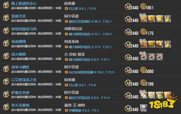 ff14主線任務列表5.x 拂曉回歸末日序曲全51個主線任務匯總