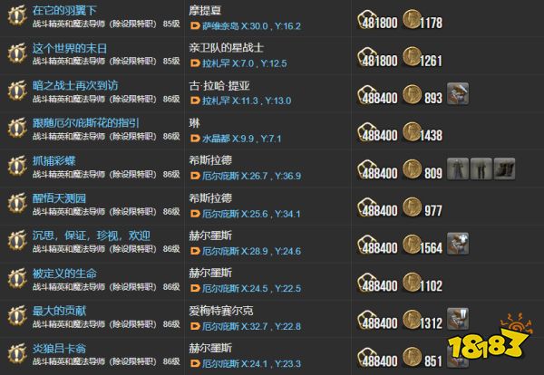 ff14主線(xiàn)任務(wù)列表6.0 曉月之終途全108個(gè)主線(xiàn)任務(wù)匯總